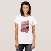 T-shirt Déclaration Rose PARLEZ-MOI APRÈS QUELQUES VERRES (Devant entier)