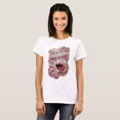 T-shirt Déclaration Rose PARLEZ-MOI APRÈS QUELQUES VERRES (Devant entier)