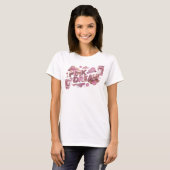 T-shirt Déclaration Rose RÊVE Rose Imprimé (Devant entier)