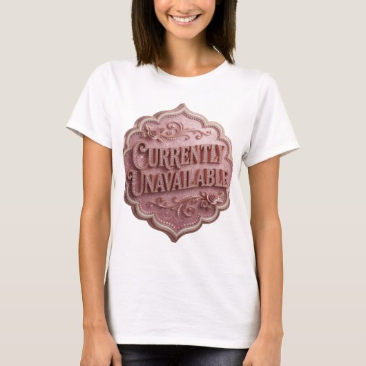T-shirt Déclaration Rose Tee Slogan indisponible (Devant)