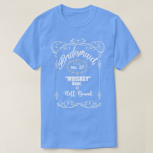T-shirt Déclarations de célibataires à boire de mariage dr (Design devant)