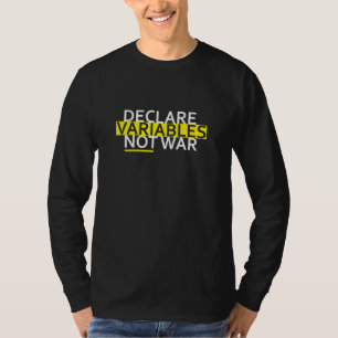 T-shirt Déclarer le Geek Nerd du logiciel développeur de v