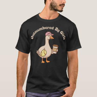 T-shirt Déclassée par les filles Mère Oie Softball Fête de