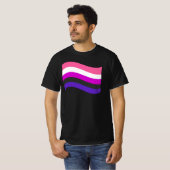 T-Shirt D'ÉCLAT D'ÉCLAT DE GENDERFLUID (Devant entier)