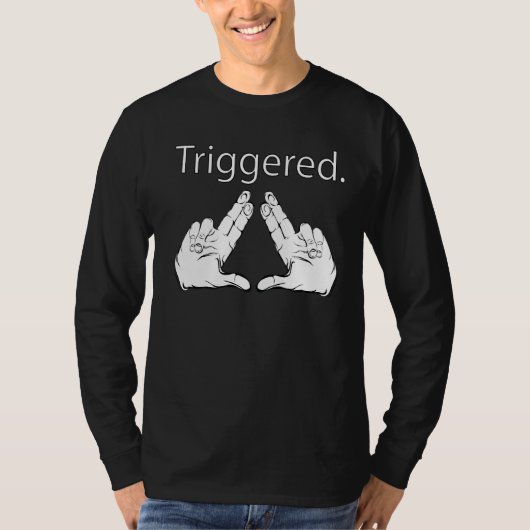 T-shirt Déclencher le mème de doigts déclencheur mème de d (Devant)