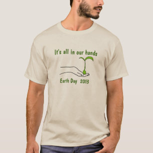 T-shirt d'Eco de jour de la terre