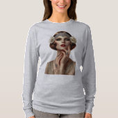 T-SHIRT DECO DIVA SHIRT (GRIS) (Devant)