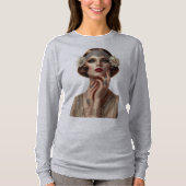 T-SHIRT DECO DIVA SHIRT (GRIS) (Devant)