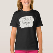 T-shirt Déco souple V | Pense heureux (Devant)