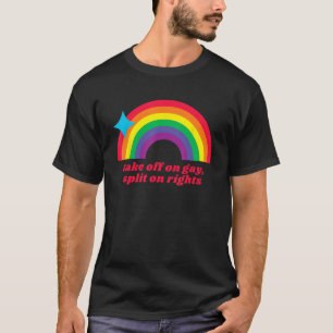 T-shirt Décollage De Gay Split Sur Rights LGBT