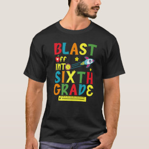 T-shirt Décoller en sixième année Enseignant Élève Retour