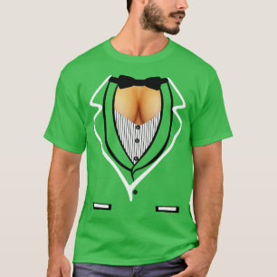 T-shirt Décolleté de fête Tuxedo Funny Formé Halloween Cos