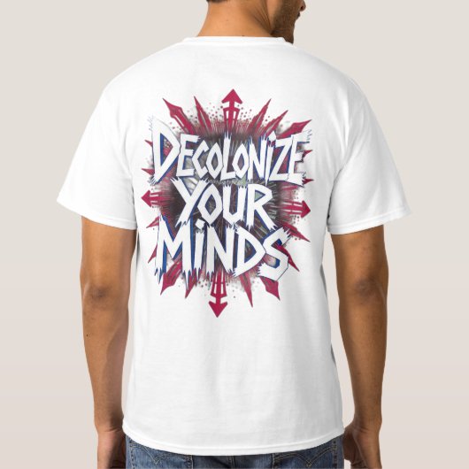 T-shirt Decolonize Your Minds (Points) (Dos)