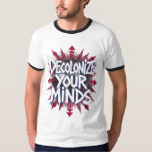 T-shirt Decolonize Your Minds (Points) (Devant)