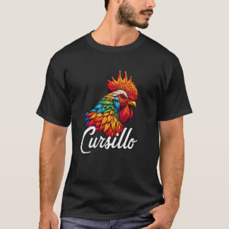T-shirt DeColores Cursillo Rainbow Coq Catholique 8
