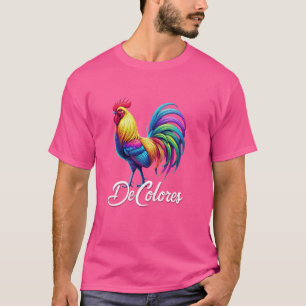 T-shirt DeColores Cursillo Rainbow Rooster catholique