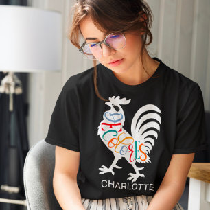 T-shirt DeColores Cursillo Rooster Blanc Silhouette