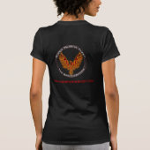 T-shirt décontracté de dames de RPHX (Dos)