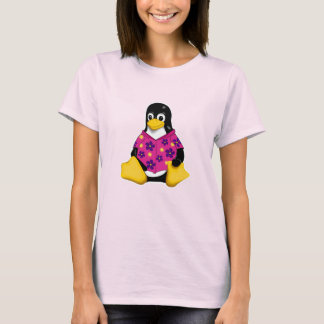 T-shirt décontracté Pingouins Rose