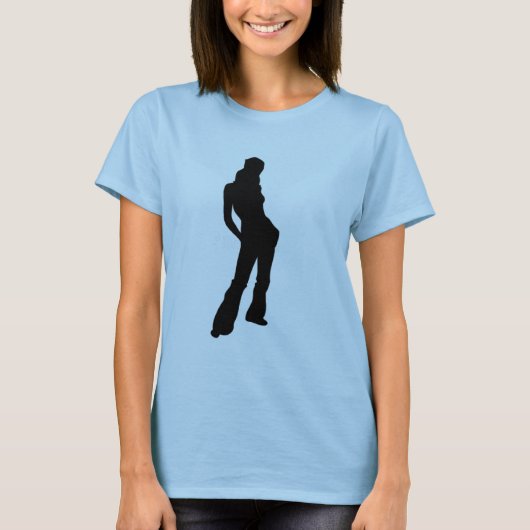 T-shirt décontractée fille Silhouette (Devant)