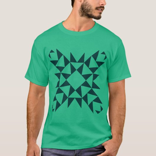 T-shirt Décor 01 - Vert foncé (Devant)