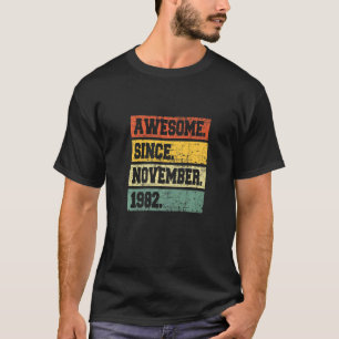 T-shirt Décor 40e Anniversaire 40 ans Magnifique depuis no