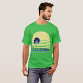 T-shirt Décor côtier inspiré Rétro Bauhaus Botaniques 2 (Devant entier)