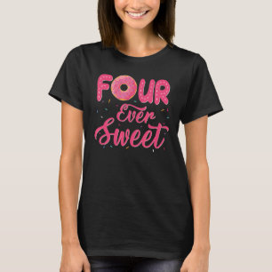 T-shirt Décor de quatre Ever Sweet 4e anniversaire Donut g