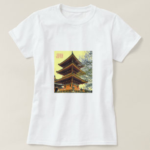 T-shirt Décor du sanctuaire japonais Voyage au Japon