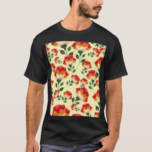 T-shirt Décor fleuri et motif sans charme.