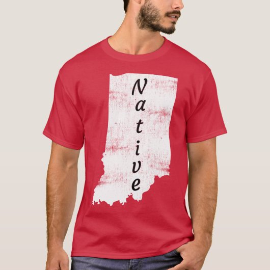 T-shirt Décor indigène de l'Indiana en état de détresse -  (Devant)