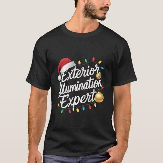 T-shirt Décor lumineux de Noël Exterior Illumination Exper (Devant)