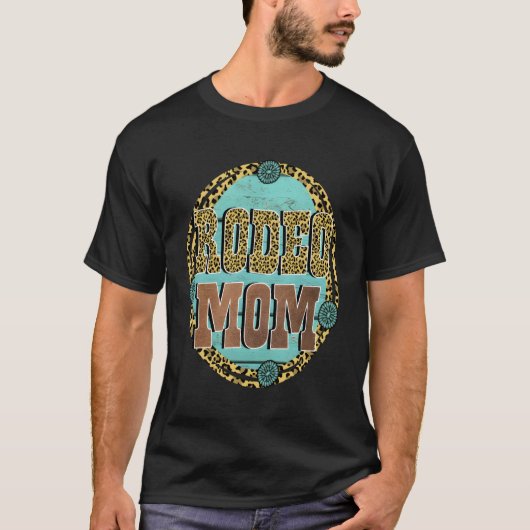 T-shirt Décor Rodéo Turquoise (Devant)
