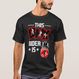 T-shirt Décorati fête d'anniversaire Bmx motocyclistes âgé