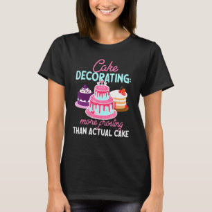 T-shirt Décoration De Gâteaux Conception De Frosting Et De