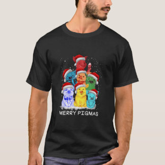 T-shirt Décoration de l'ornement de cochon Arbre de Noël J
