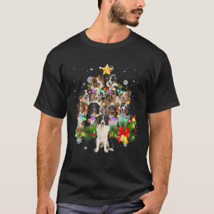 T-shirt Décoration X-Mas de l'arbre de Noël du berger au