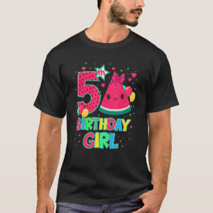 T-shirt Décorations D'Anniversaire De Pastèque Pour Filles