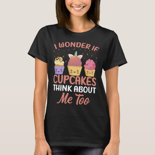 T-shirt Décorations de cupcakes sucrées pour un goûter à t (Devant)