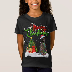 T-Shirt Décorations de Noël Allemand Pointer Dog Ch