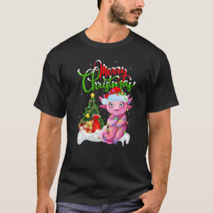 T-shirt Décorations de Noël Axolotl Père Noël Axolotl