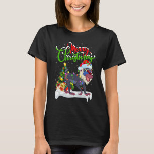 T-shirt Décorations de Noël Babouin Santa Babouin Noël