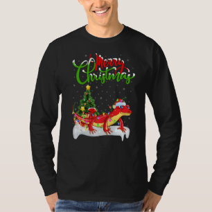 T-shirt Décorations de Noël Gecko Père Noël Noël Gecko