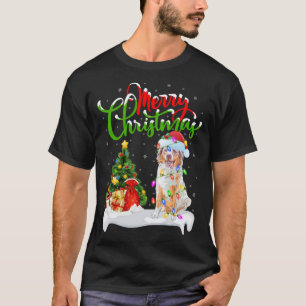 T-shirt Décorations de Noël Père Noël Australian Shepherd