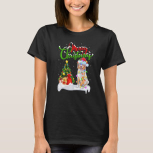 T-shirt Décorations de Noël Santa Australian Shepherd Chie
