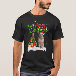 T-shirt Décorations de Noël Santa Blue Heeler Chris