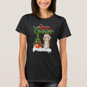 T-shirt Décorations de Noël Santa Foxhound Chien Christmas
