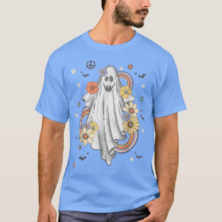 T-shirt Décorations hippies super Halloween fantôme floral