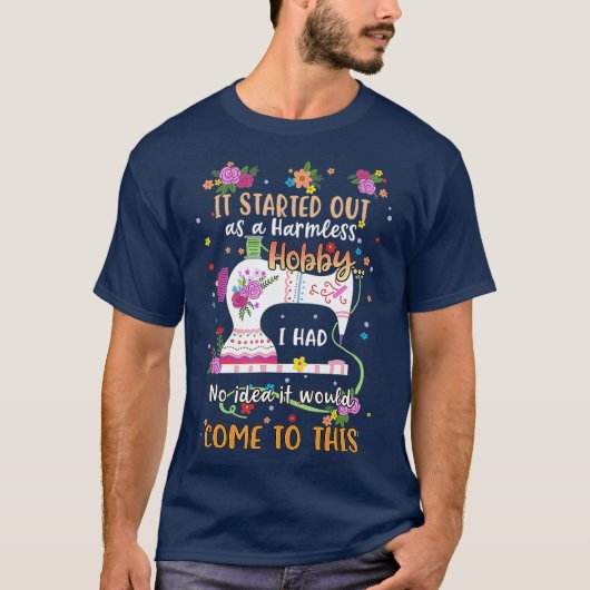 T-shirt Découpage Hobby sans danger Cadeaux de couture pou (Devant)