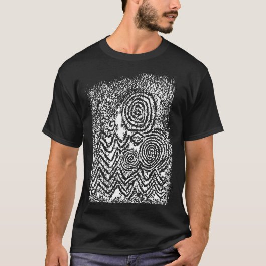 T-shirt Découpages en pierre préhistoriques de Newgrange, (Devant)